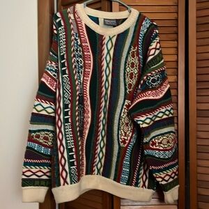Men’s wool multi colored wool sweater